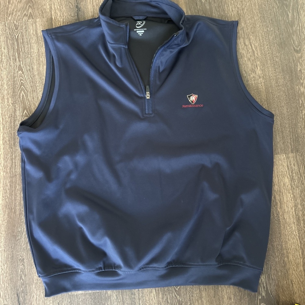 Zero Restriction Renaissance Club Scotland 1/4 Zip Vest Men's XL‎ Golf MINT